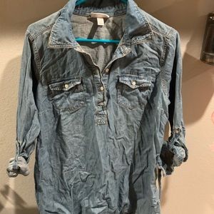 Liz Lange Size Large Denim Tunic